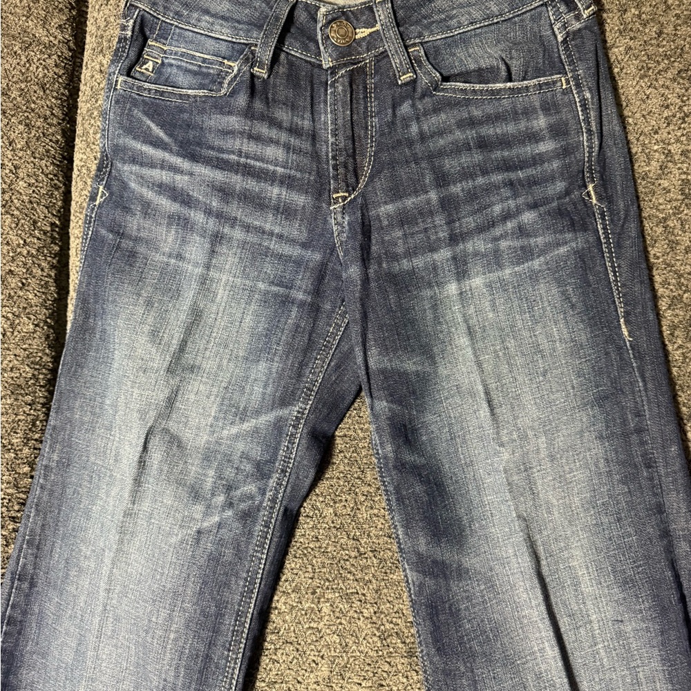 Ariat Women’s Dark Blue Perfect Rise Trousers - Picture 3 of 3